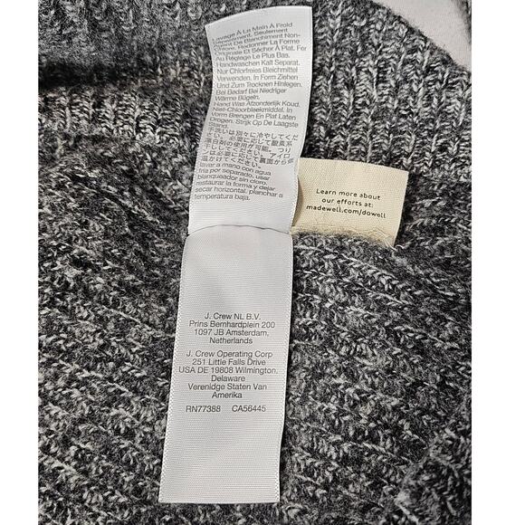 MADEWELL WOMEN'S GRAY SWEATER DRESS – SIZE L – MERINO WOOL BLEND – COZY & CHIC - Picture 7 of 12
